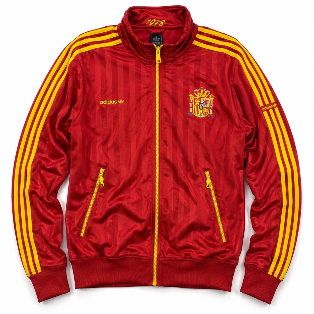 Adidas Originals Spain 2010 FIFA World Cup Track Jacket Mens L Red Yellow